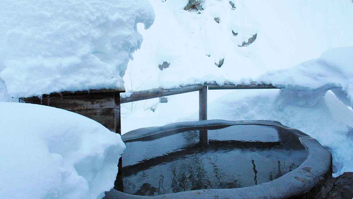 奥鬼怒温泉 加仁湯の露天風呂（栃木県）