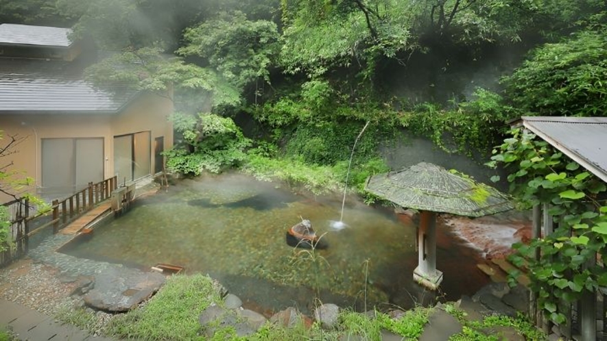 那須 大丸温泉旅館の川をせき止めた混浴露天「川の湯」（栃木県）
